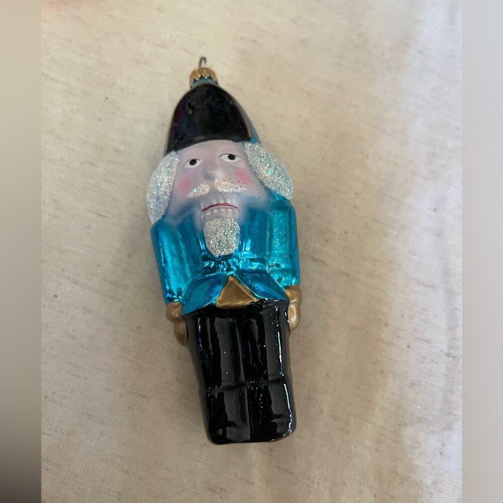 Vintage 90’s Krebs blown glass holiday ornament
